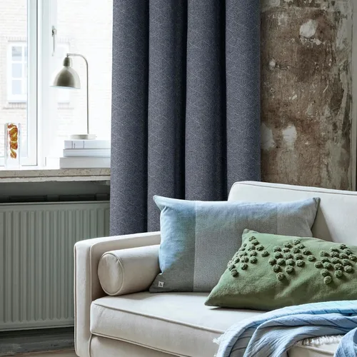 Vista 8 de always4u Cortinas geométricas de rombos suaves con aspecto de lana, 2 paneles, cortinas de lujo para tratamiento de ventanas de invierno, para sala