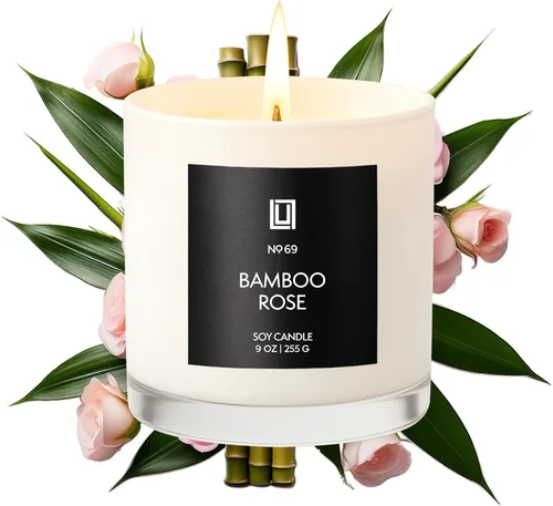 Vista 26 de Lulu Candles After Dark - Teca Caoba Vela Perfumada de Soja de Lujo en Frasco Vertida a Mano en los EE.UU. Altamente Perfumada y Duradera