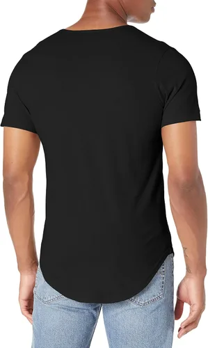 Vista 2 de Bella Canvas Camiseta con dobladillo curvado para hombre