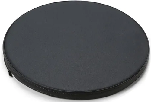 Vista 14 de Cojín redondo antideslizante de espuma viscoelástica para silla con funda Amarillo