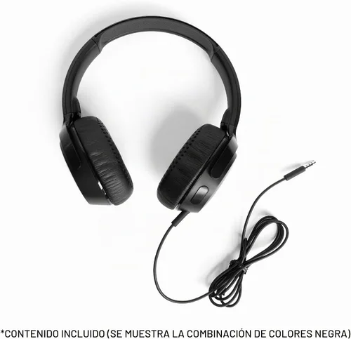 Vista 4 de Skullcandy Riff - Auriculares con cable con enchufe AUX de 0.138 in, color azul/atardecer