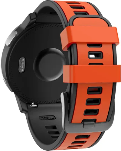 Vista 10 de ISABAKE Correa de reloj para Garmin Vivoactive 4/Venu 2/Venu 3/Gear S3 Frontier/Classic, correa de silicona de liberación rápida de 0.866 in