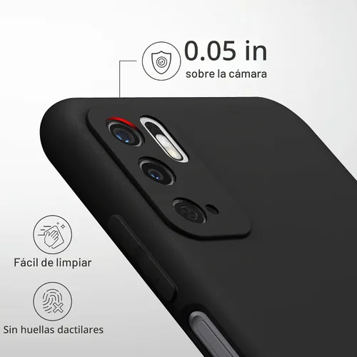 Vista 3 de kwmobile Funda compatible con Xiaomi Redmi Note 10 5G - Funda protectora de silicona TPU suave y delgada - Negro mate