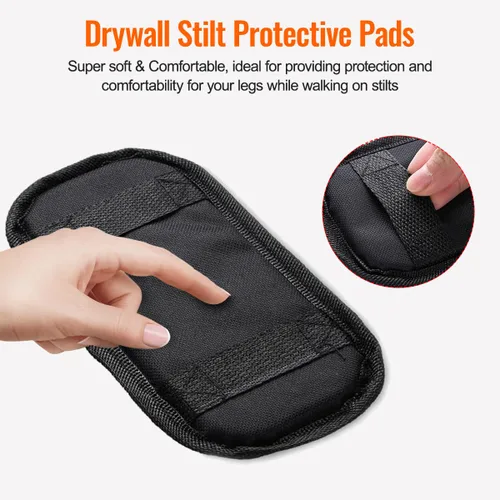 Vista 11 de Paquete de 2 piezas de repuesto para pilotes de yeso, almohadillas cómodas acolchadas protectoras para paneles de yeso, correas ajustables de nailon