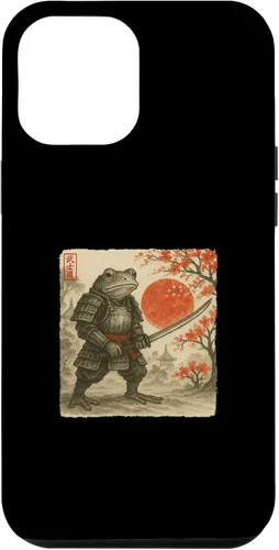 Vista 26 de Frog Samurai Japanese Warrior Costume Sumi-e Art Funny Case for iPhone 16