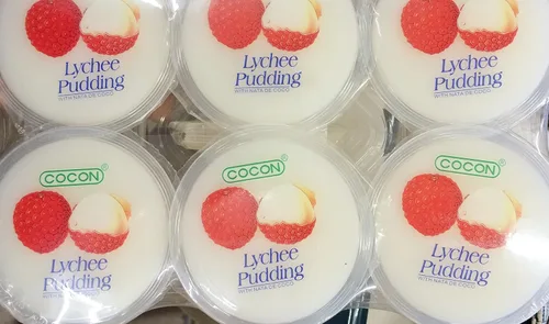 Vista 3 de 6 tazas de pudín de lichi COCON con Nata de Coco, sin conservantes
