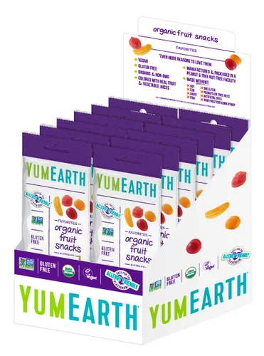 Vista 15 de YumEarth - Caja de botanas de frutas orgánicas, 0.7 oz (paquete de 10)