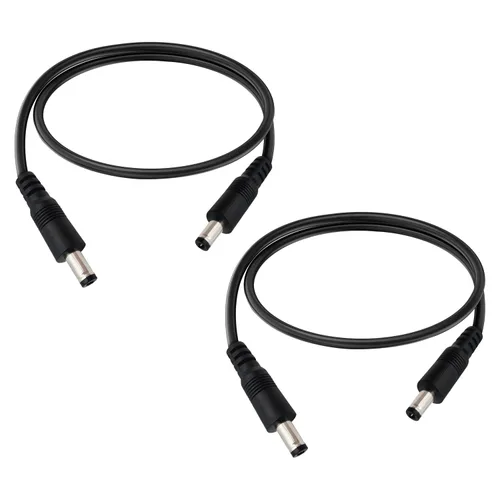 Vista 8 de DC5.0.197x0.1 in 12V macho a macho Cable de extensión macho a macho 18AWG macho a macho 1 pie