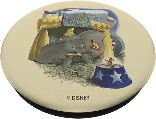 Vista 2 de Disney Dumbo Ilustrado Portrait PopSockets PopGrip: agarre intercambiable para teléfonos y tabletas
