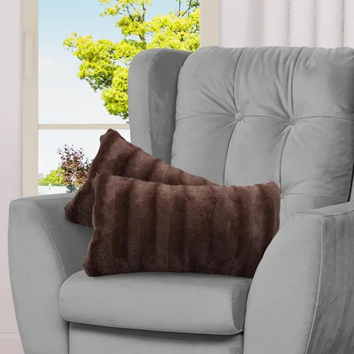 Vista 21 de Cheer Collection Almohadas Decorativas de Piel Sintética - Almohadas Decorativas para Sofá, Almohadas Decorativas para Cama, Almohadas de Acento