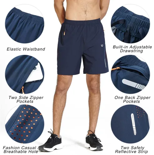 Vista 5 de NORTHYARD - Pantalones cortos deportivos para correr para hombres, ligeros, de secado rápido, 7, 5 o 9 pulgadas, para senderismo, deportes, gimnasio