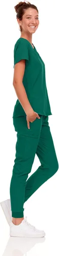 Vista 91 de Natural Uniforms Conjunto de ropa quirúrgica elástica para mujer con tallas regulares y pequeñas