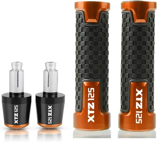 Vista 8 de for XTZ 125 XTZ125 2014 2015 Motorcycle Accessories Hand Grips Handle Bar Sets Handlebar Grip Ends Plug 7/8'' 22mm (Color : Black)