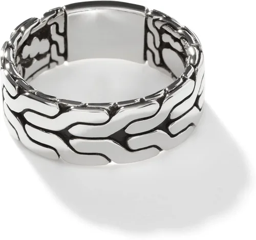 Vista 2 de John Hardy Anillo clásico de plata para hombre, 0.315in