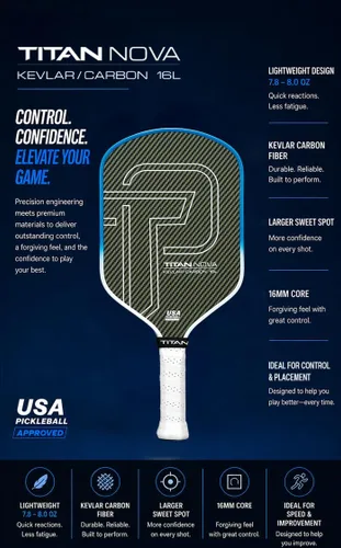 Vista 3 de TP Paleta de pickleball Titan Nova