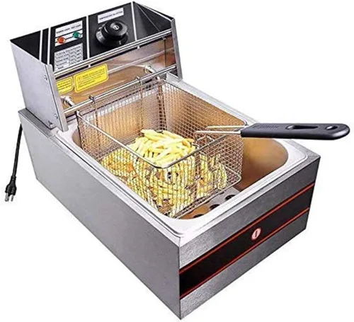 Vista 5 de Cesta de acero inoxidable para freír servir alimentos (mango desmontable)