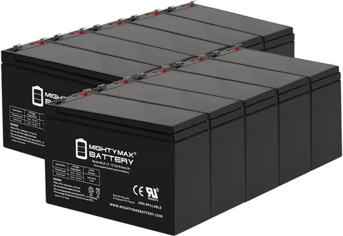Vista 8 de ML8-12 - Batería SLA AGM recargable de 12 voltios, 8 Ah, con terminal F1