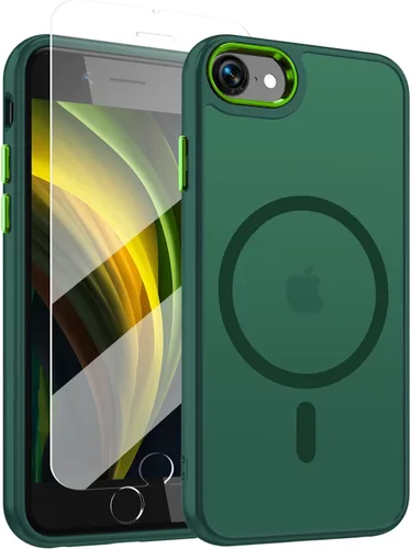 Vista 116 de WRJ Funda magnética mate para iPhone Air de 6.5 pulgadas, [compatible con Magsafe] [protección contra caídas de grado militar], delgada Negro