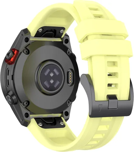 Vista 15 de REYDA Correa de silicona compatible con Garmin Fenix 8 Pro 1.850 in/8 1.850 in/E 1.850 in, 0.866 in, correa de reloj de ajuste rápido de silicona