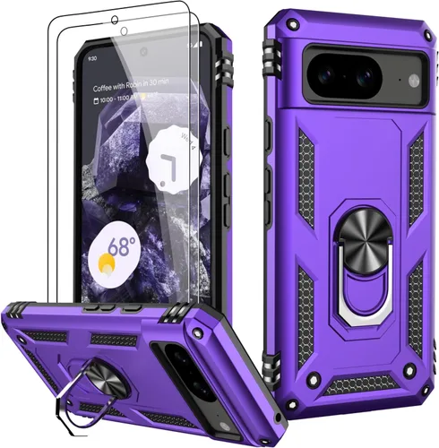 Vista 103 de LUMARKE para Google Pixel 3A XL - Funda con protector de pantalla, funda protectora grado militar probada contra caídas de 16 pies con soporte