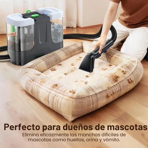 Vista 4 de Limpiador portátil de alfombras y tapicería, máquina de limpieza de alfombras de 18 Kpa para eliminación profunda de manchas, limpiador de manchas