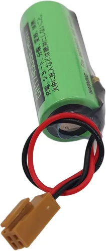 Vista 4 de (15 unidades) 3V 2500mAh CR17450SE-R PLC Batería de litio con enchufe para FANUC A98L-0031-0012 Sistema CNC no recargable