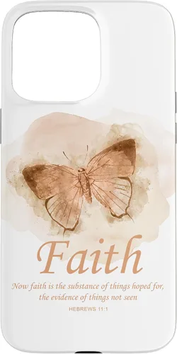Vista 31 de Faith Bible Verse: Women’s Christian Hebrews 11:1 Quote Case for iPhone 17