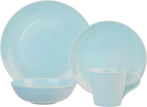 Vista 2 de Royal Doulton Exclusivo para el juego de vajilla Gordon Ramsay Maze Blue de 16 piezas