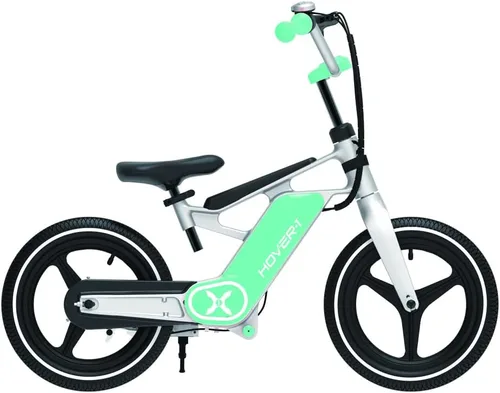 Vista 4 de Hover-1 My First E-Bike, velocidad máxima de 8 MPH, rango de 7.5 millas, pantalla LED, neumáticos de 14 pulgadas, frenos electrónicos y mecánicos