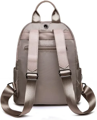 Vista 4 de na Mochila de tela Oxford para mujer, bolsa de viaje para exteriores, mochila casual para mujer