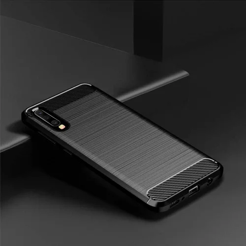 Vista 2 de Asuwish Funda protectora de silicona para Samsung Galaxy A70 con protector de pantalla de vidrio templado y accesorios de celda, protector