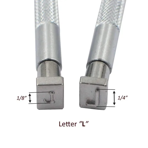Vista 4 de DGOL 36 piezas de cuero de 1/4 de pulgada para manualidades, letras del alfabeto, números, kit de herramientas de estampación