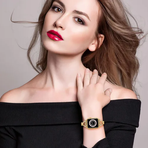 Vista 5 de SaNgaiMEi Correas brillantes compatibles con Apple Watch Band de 38/40/41/42/44/1.772 in, para mujeres y niñas, iWatch Series 8/7/6/5/4/3/2/1/SE