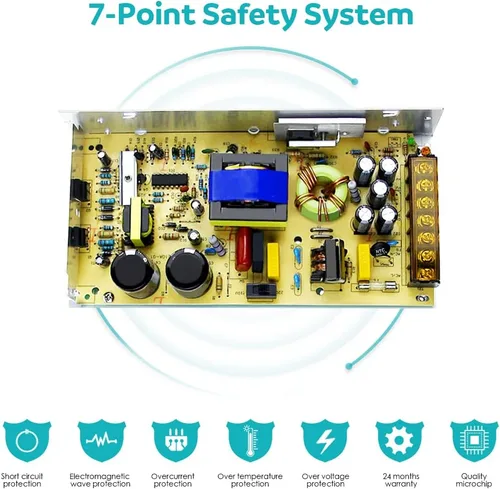 Vista 3 de Aclorol 5V 20A 100W Fuente de Alimentación Conmutada 110V / 220V CA a CC 5V 20amp Transformador Universal, Convertidor, Adaptador de Potencia