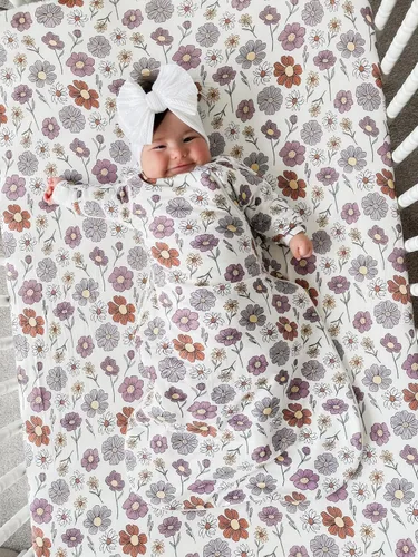 Vista 2 de GUNAMUNA Sacos de dormir para bebés y recién nacidos, cremallera de pañales fácil de cambiar, acogedor, 2.5 TOG