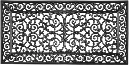 Vista 10 de A1 Home Collections - Alfombra grande para puerta, de goma natural, 24”x57”, ideal para entrada, limpia zapatos de suciedad y mugre, alfombra