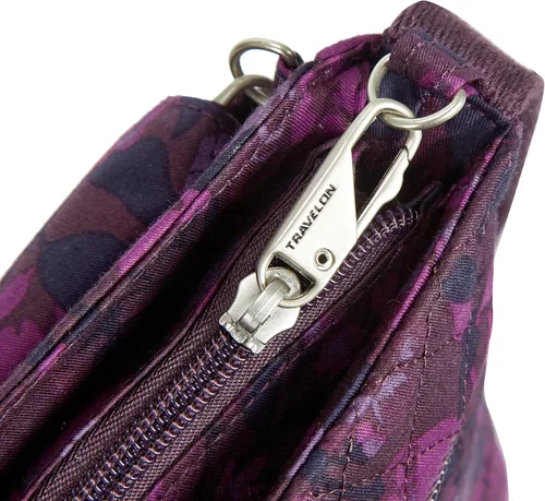 Vista 97 de Travelon Mini bolso de hombro clásico antirrobo