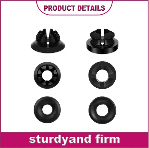 Vista 2 de 30 clips de barra de soporte para capó de automóvil, protector de succión para salpicaduras, redondo, negro, compatible con 91503-SS0-003, perfecto
