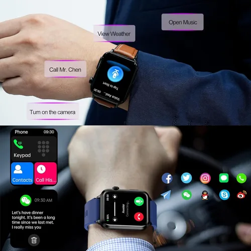 Vista 4 de Reloj Inteligente de Salud Avanzado para Hombres y Mujeres con Monitoreo en Tiempo Real de Frecuencia Cardíaca, Oxígeno en Sangre, Temperatura