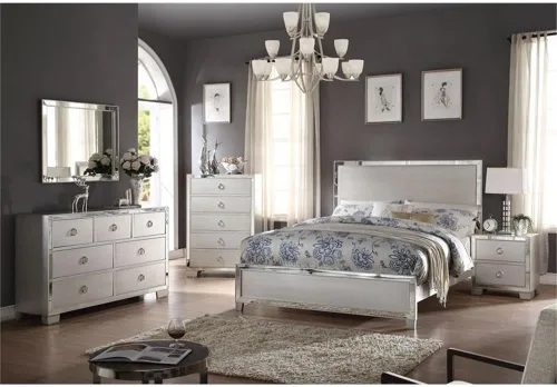 Vista 2 de Acme Espejo rectangular Voeville II en plata