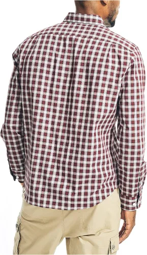 Vista 3 de Nautica Camisa de trabajo a cuadros resistentes a las arrugas para hombre