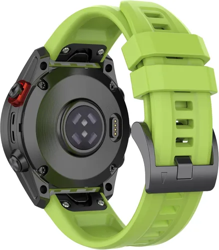 Vista 21 de REYDA Correa de silicona compatible con Garmin Fenix 8 Pro 1.850 in/8 1.850 in/E 1.850 in, 0.866 in, correa de reloj de ajuste rápido de silicona