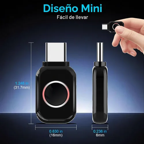Vista 7 de ZIOCOM Adaptador Bluetooth USB-C para PS5, Bluetooth 5.3 Dongle con APTX LL