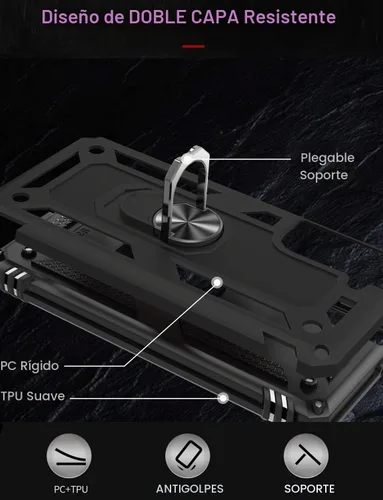 Vista 7 de IKAZZ Funda para Galaxy S21, Grado Militar Resistente a Golpes de Servicio Pesado Cubierta Protectora para Teléfono Pasa Prueba de Caída de 16 pies