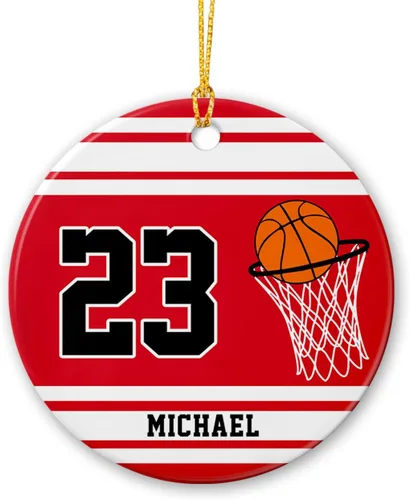 Vista 16 de Adornos personalizados de cerámica de fútbol americano, recuerdo de adorno de Navidad de jugador de fútbol americano, regalo para atletas