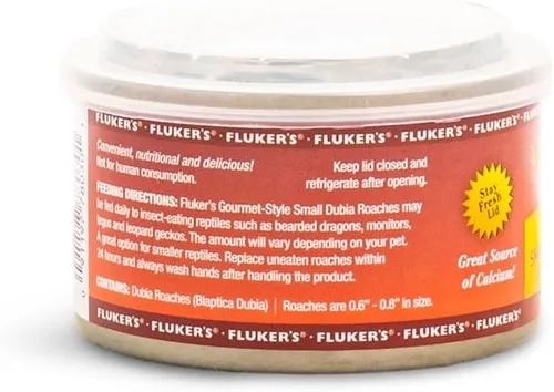 Vista 9 de Fluker's Alimento enlatado gourmet para reptiles, peces, pájaros y animales pequeños, cucarachas pequeñas Dubia, 1.2 oz