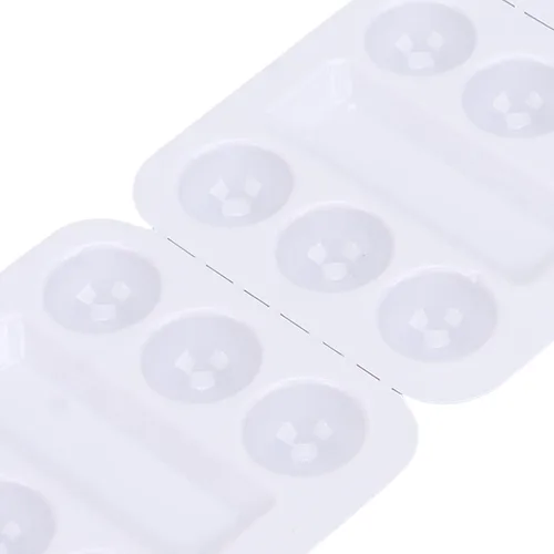 Vista 7 de Soporte de tinta, 30 unidades, bandeja de vaso de tinta desechable, bandejas de pigmento de tinta de plástico, soporte para tinta de cejas, vasos