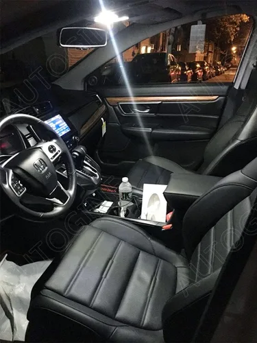 Vista 5 de AUTOGINE Kit de luces interiores LED blancas de 8 piezas para Honda CR-V CRV 2007 2008 2009 2010 2011 2012, súper brillantes 6000K, paquete