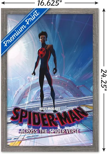 Vista 3 de Trends International Marvel Spider-Man: Across The Spider-Verse - Miles Morales - Póster de pared de una hoja, 22.4 pulgadas de largo x 14.7