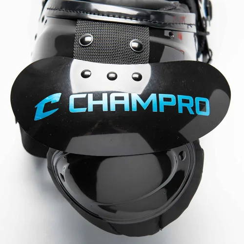 Vista 5 de Champro Scorpion - Hombreras de fútbol americano juvenil Negro/Azul